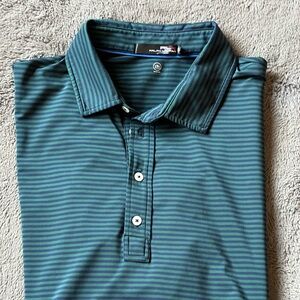 Ralph Lauren Green Striped Polo Shirt